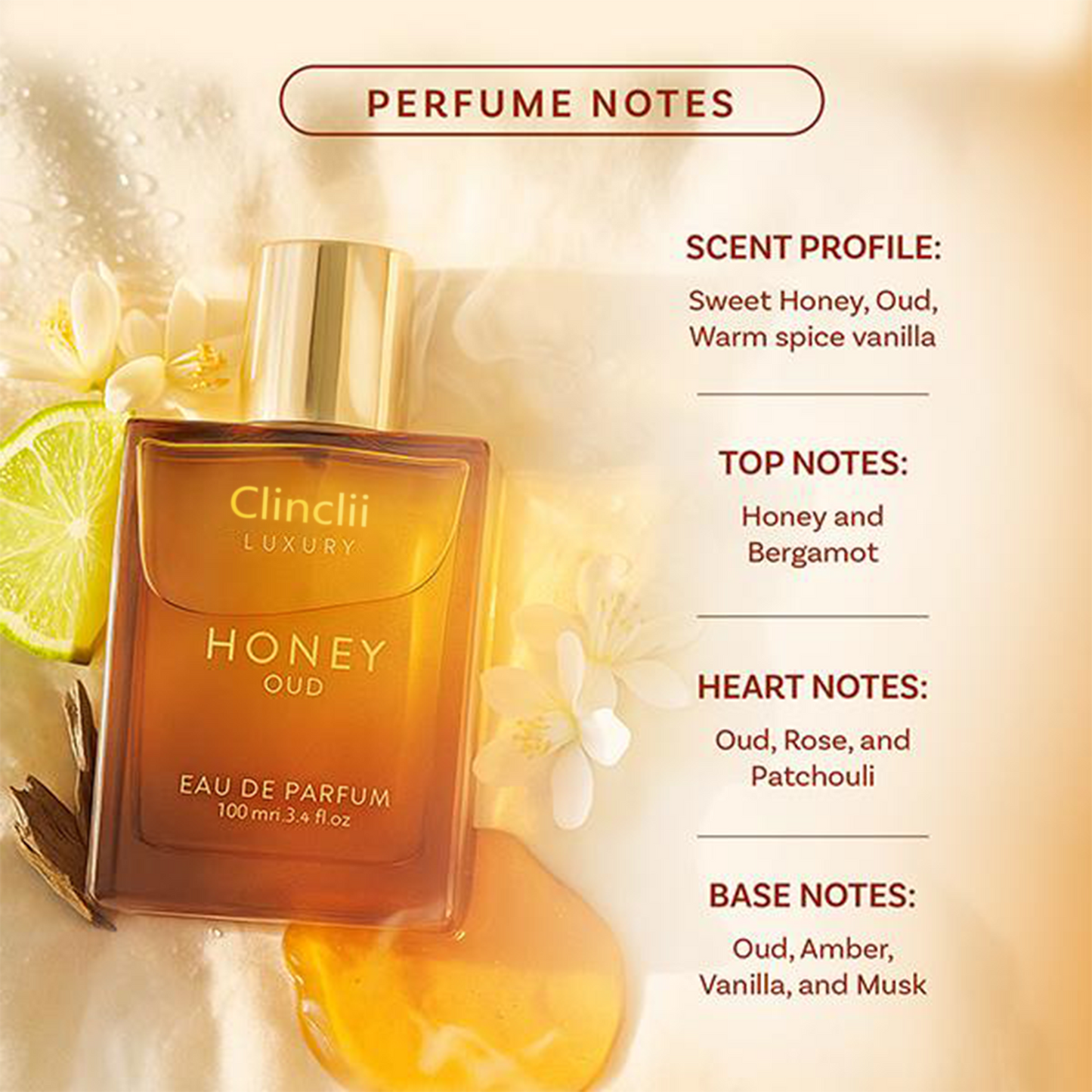 🔥Flash Sale: 40% OFF Valentine’s Day 🔥Luxury's Honey Oud | Eau de Parfum 100ml (3.4 fl.oz.)