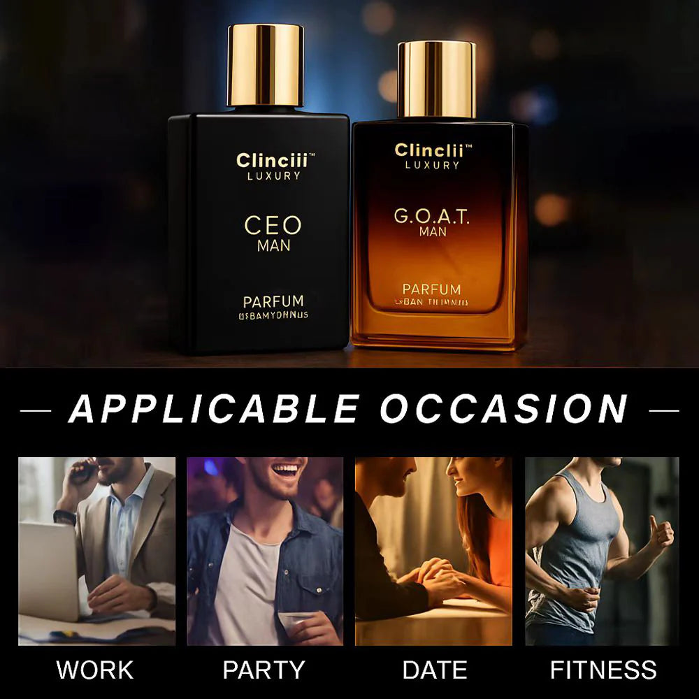 🔥Flash Sale: 60% OFF New Year 🔥Gentlemen's Fragrance Setwith CEO MAN Perfume & G.O.A.T MAN Aroma & HO Perfume | 100 ML
