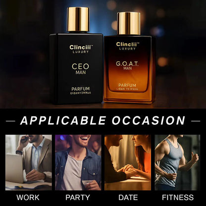 🔥Flash Sale: 60% OFF New Year 🔥Gentlemen's Fragrance Setwith CEO MAN Perfume & G.O.A.T MAN Aroma & HO Perfume | 100 ML
