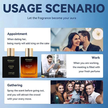 🔥Flash Sale: 60% OFF New Year 🔥Gentlemen's Fragrance Setwith CEO MAN Perfume & G.O.A.T MAN Aroma & HO Perfume | 100 ML