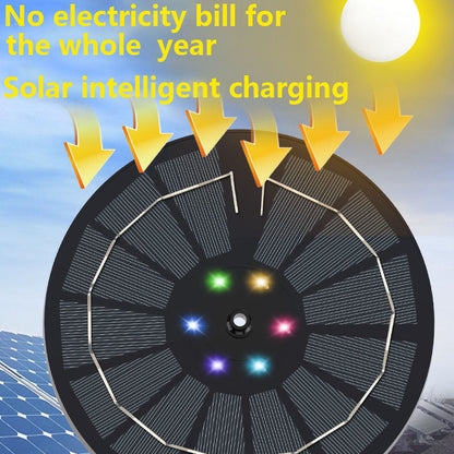 Solar-Powered LED Pool Fountain - Perfect Upgrade for Your Swimming Pool
