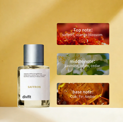 🔥40% OFF Divifit Saffron Perfume – Unisex Eau de Parfum, 50ml, Long-Lasting Scent